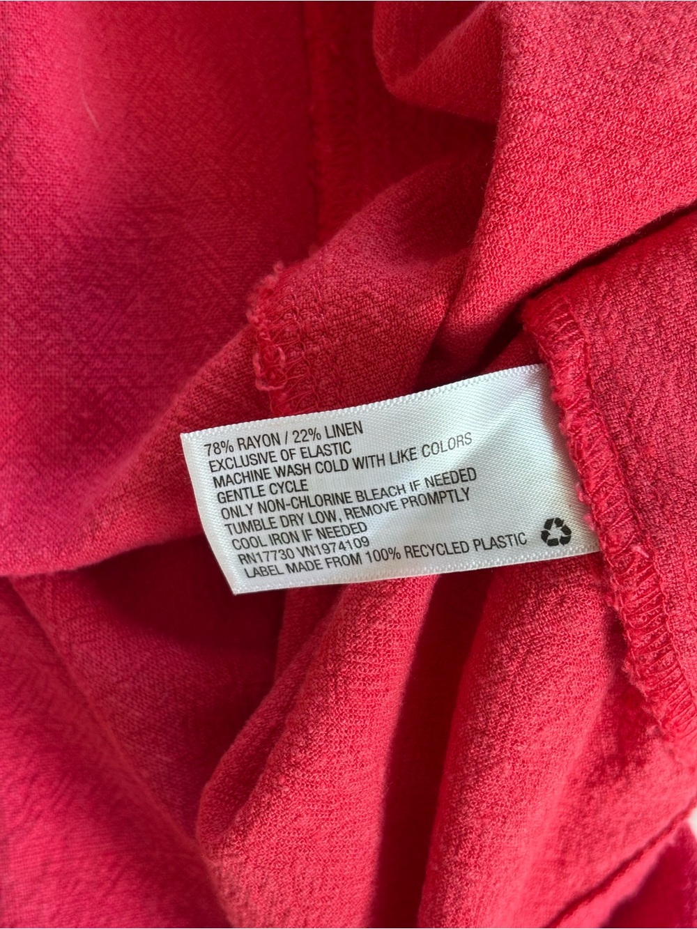 Universal Thread Raspberry button-front sundress | Small | Linen Blend - Picture 11 of 11